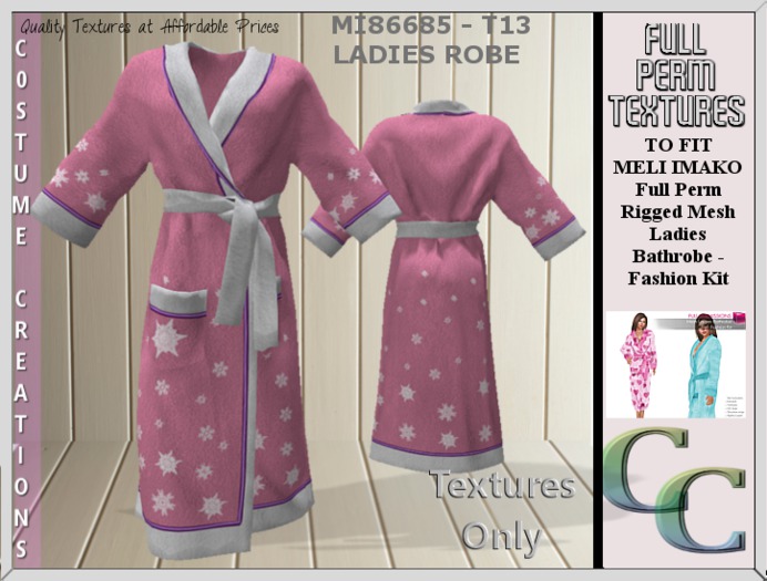 MI86685 -LADIES ROBE T13 TEXTURE