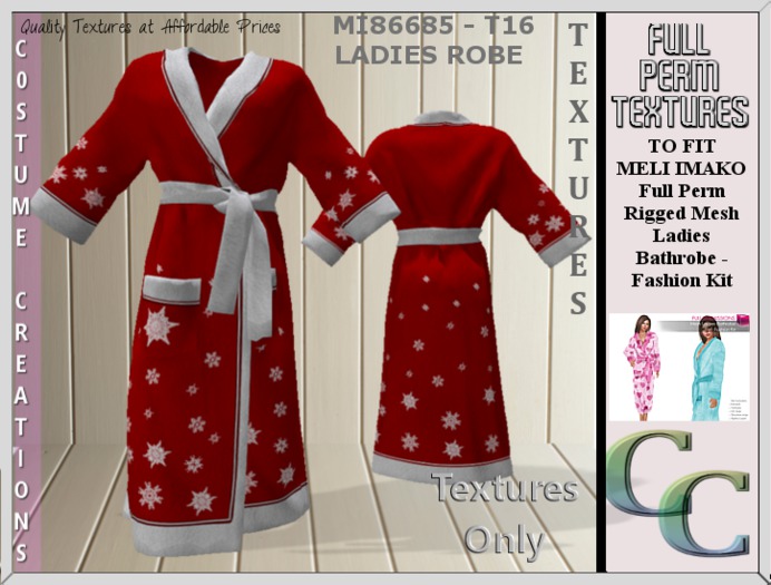 MI86685 -LADIES ROBE T1 TEXTURE