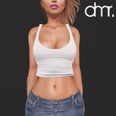 [DR]Tank top White BV ::Mesh::
