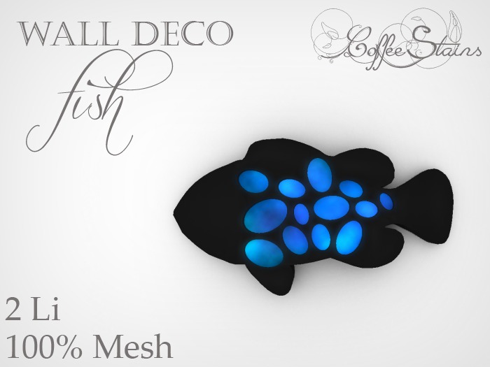Coffee Stains - Fish Wall Deco