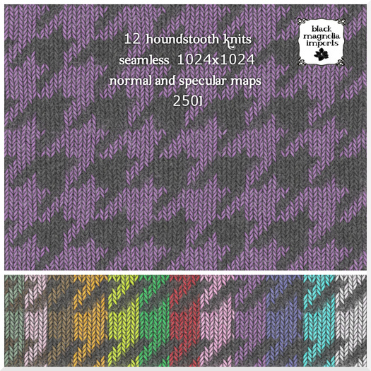 **BMI** HOUNDSTOOTH KNITS boxed