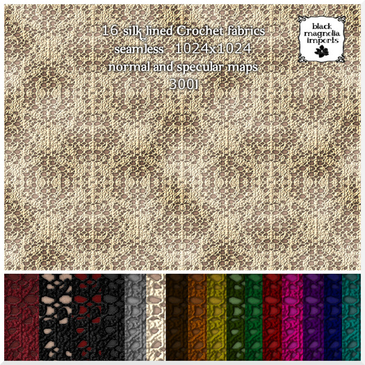 **BMI** SILK LINED CROCHET boxed