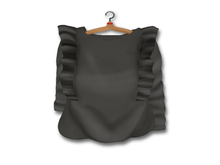{amiable}Mesh Shoulder Ruffle Long-sleeved Blouse_Black