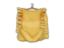 {amiable}Mesh Shoulder Ruffle Long-sleeved Blouse_Yellow