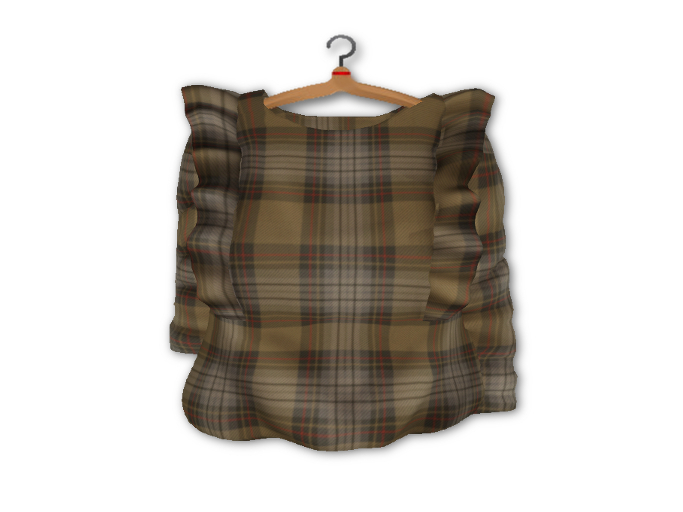 {amiable}Mesh Shoulder Ruffle Long-sleeved Blouse_Check06