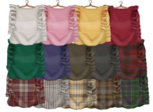 {amiable}Mesh Shoulder Ruffle Long-sleeved Blouse(FAT PACK)