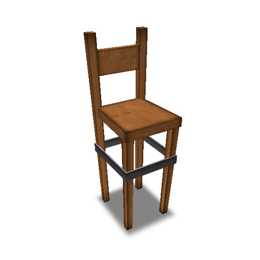 Bar Stool (Red Wood)