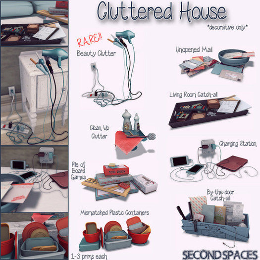 Second Spaces - Cluttered House - Complete Set