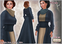 [V/W] Adele Dress Blue - Medieval Fantasy or FW winter gown, 2 styles