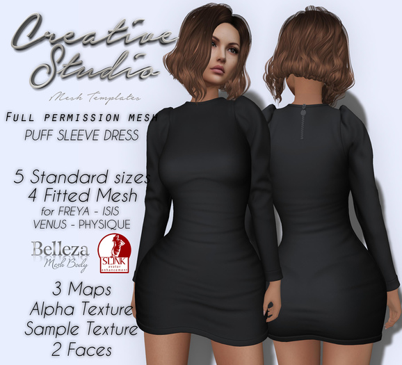 - CREATIVE STUDIO - Puff Sleeve Dress