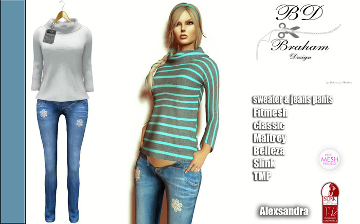 Braham Design *Crem Alexsandra Sweater Mesh
