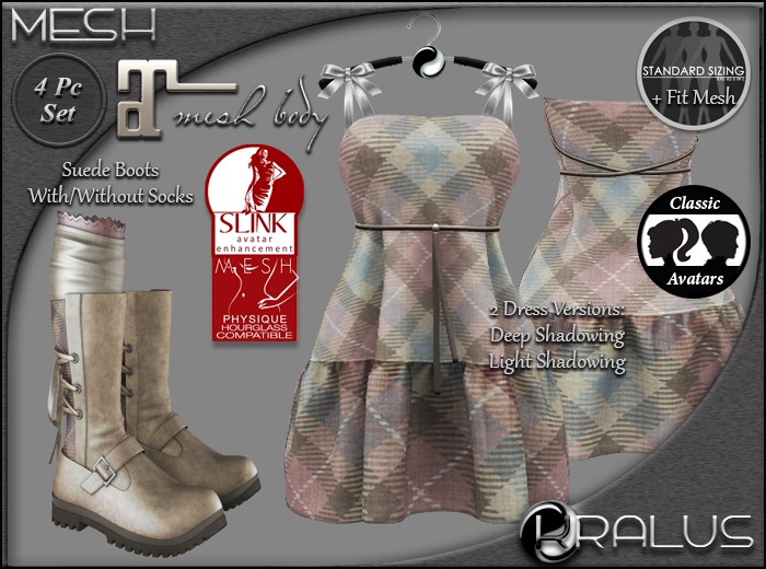 ::KRALUS:: Mesh : Charlotte : Tickle Me Tartan