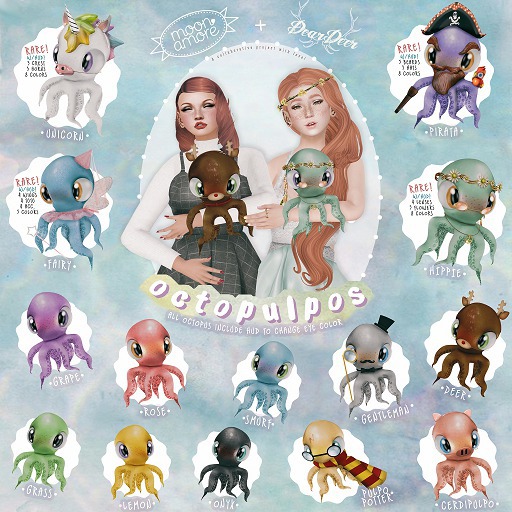 [HIPPIE] :MoonAmore+DearDeer~ Octopulpo BOXED RARE