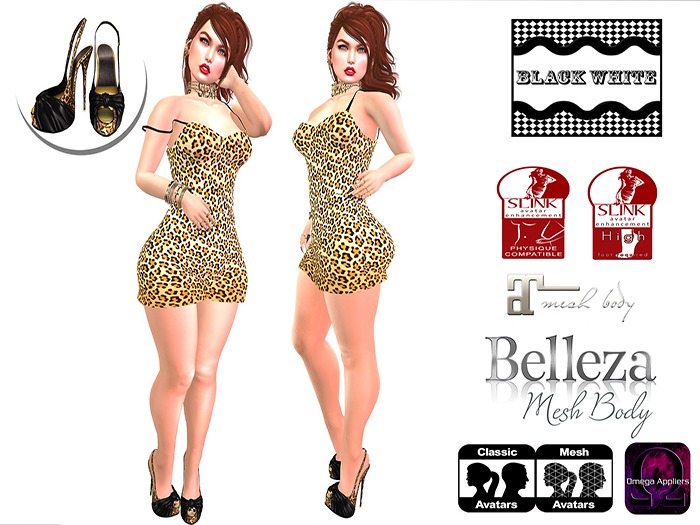 BW - leopard dress