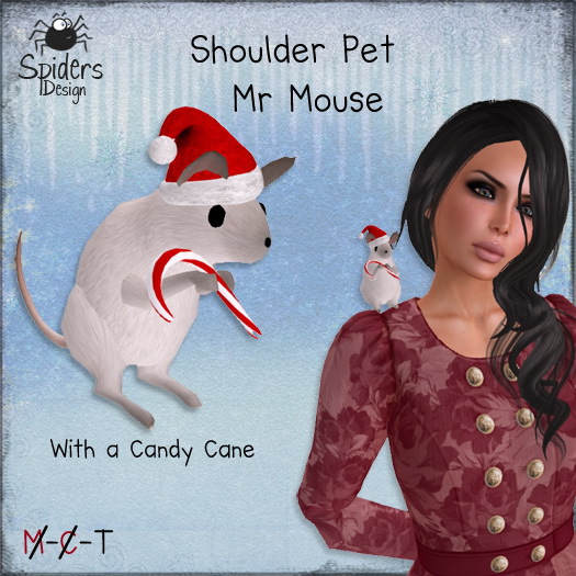 Mr. Mouse with a Candy Cane