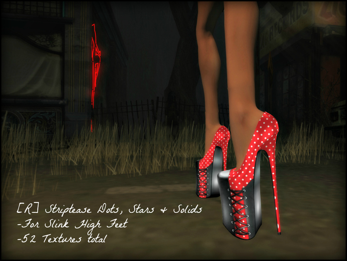 [R] Striptease Dots, Stars & Solids For Slink high feet 