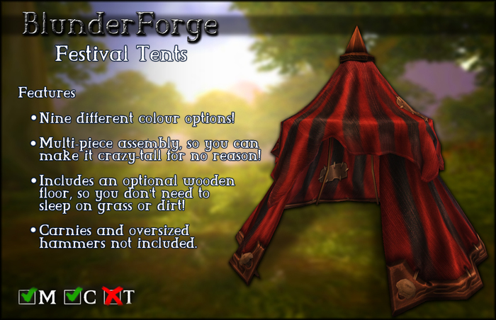 BlunderForge : Festival Tents v1.0