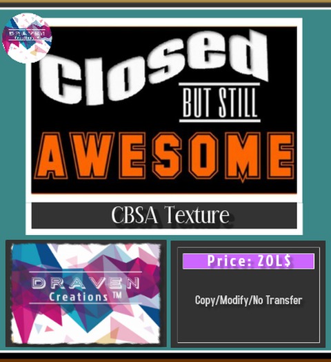 "Closed But Still Awesome" Texture