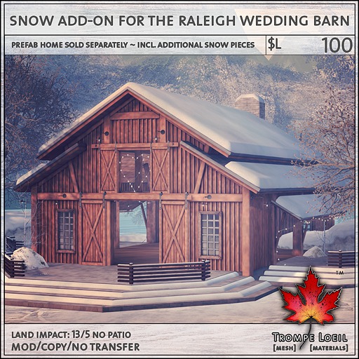 Trompe Loeil - Snow Add-On for the Le Fay Cottage [mesh]