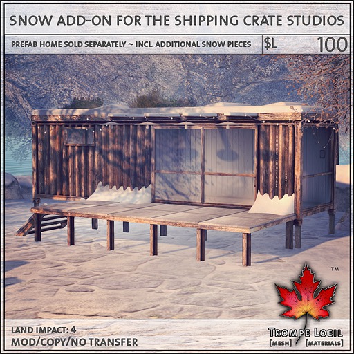 Trompe Loeil - Snow Add-On for the Le Fay Cottage [mesh]