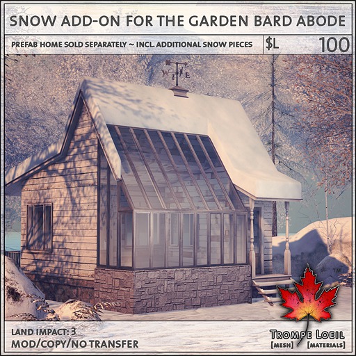 Trompe Loeil - Snow Add-On for the Le Fay Cottage [mesh]