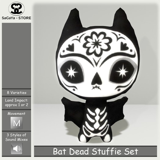 SaCaYa - Bat Dead Stuffie Set