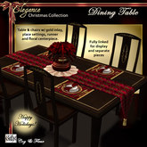 C&F Elegance Christmas Dining Table / Set Linked & Unlinked