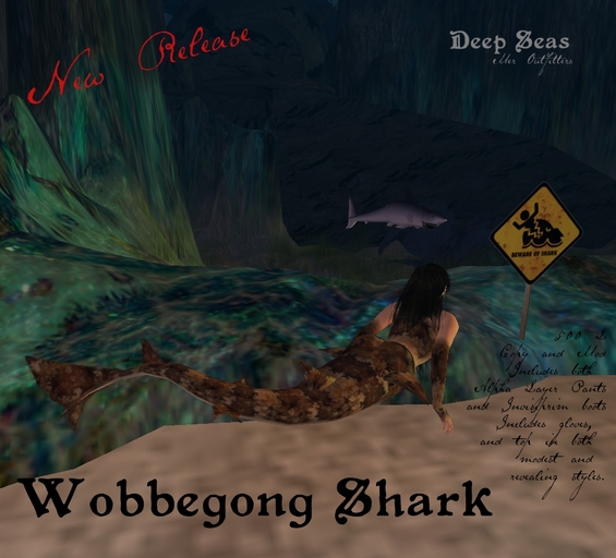 -DS- WOBBEGONG SHARK MER TAIL SET