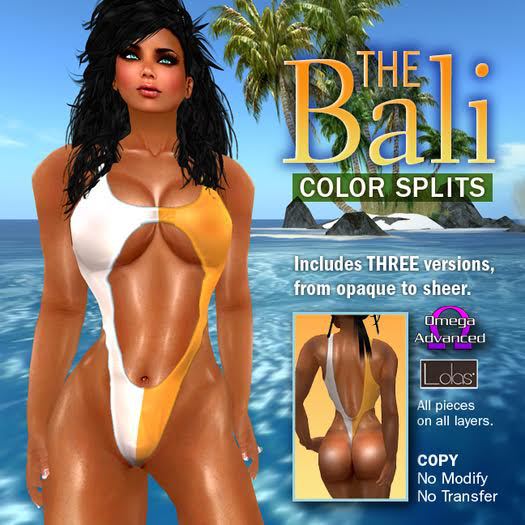 ****COY - The Bali - Keyhole Swimsuit - White/Lemon