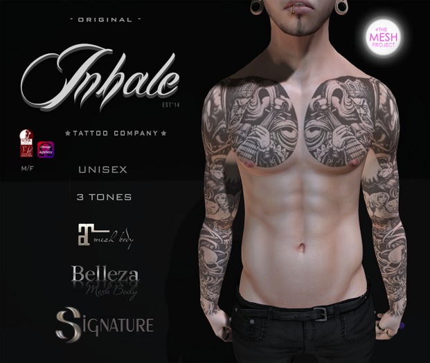 .Inhale. Chasing Glory Tattoo (Wear2Unpack)
