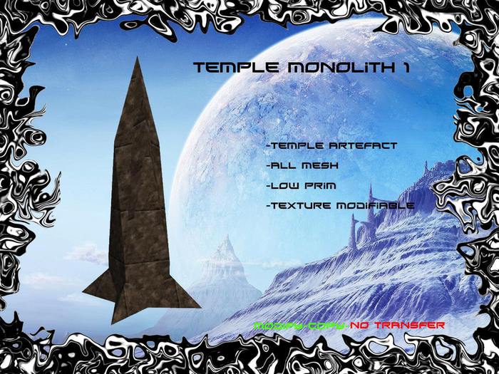 Sharp temple monolith BOX