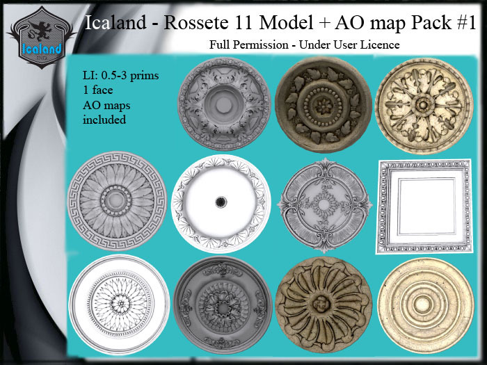 Icaland - Rossete 11 Model + AO map Pack #1