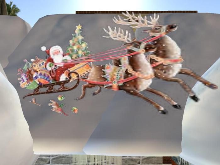 Santa On Sledge Gift