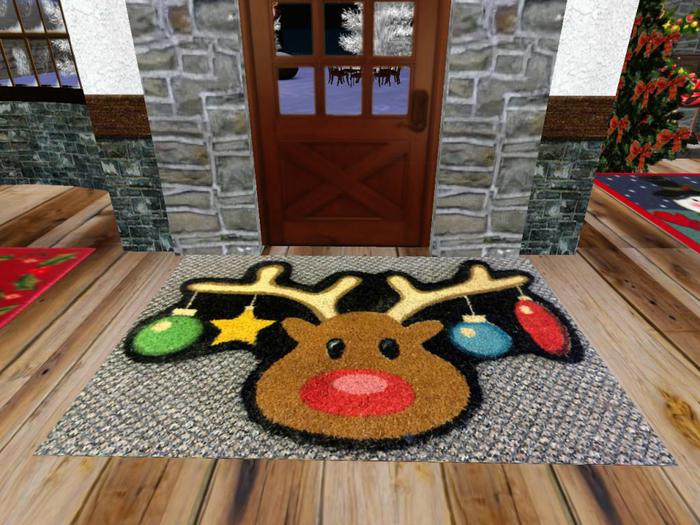 Christmas Reindeer Decoration Rug