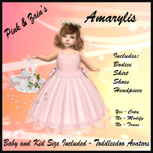 Amarylis Flower Girl Dress - Pink [Boxed]