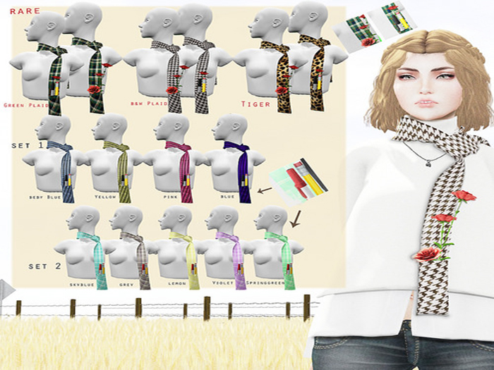 New Way-Milla scarf set2 violet (BOX)