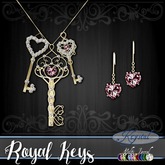 :::Krystal::: Royal Keys - Jewelry Set - Gold (MultiJewel)