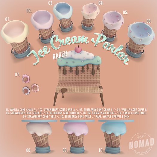 NOMAD // Ice Cream Parlor // RARE