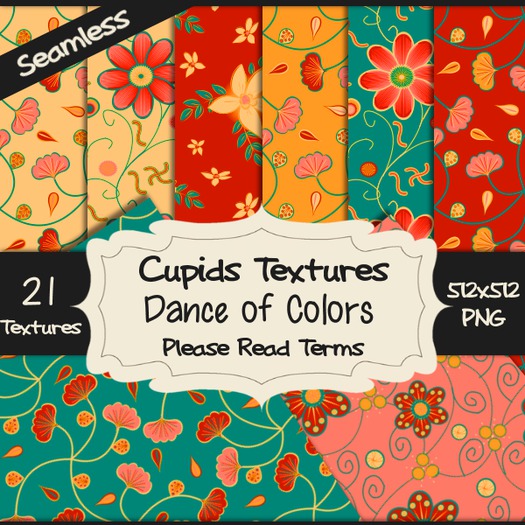 *Cupids Textures * 21 DANCE OF COLORS