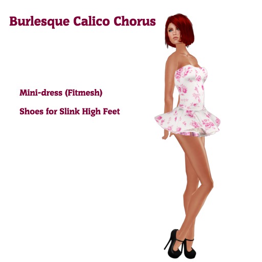 Burlesque Calico Chorus Girl 1