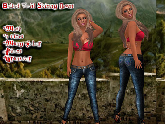 RS-Void Skinny Mesh Jeans (retro)