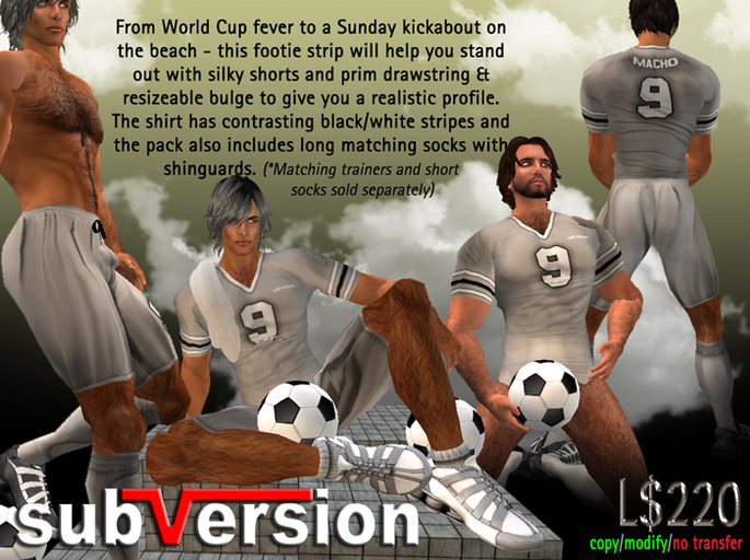 .~subVersion~. FOOTBALL KIT PALE GREY