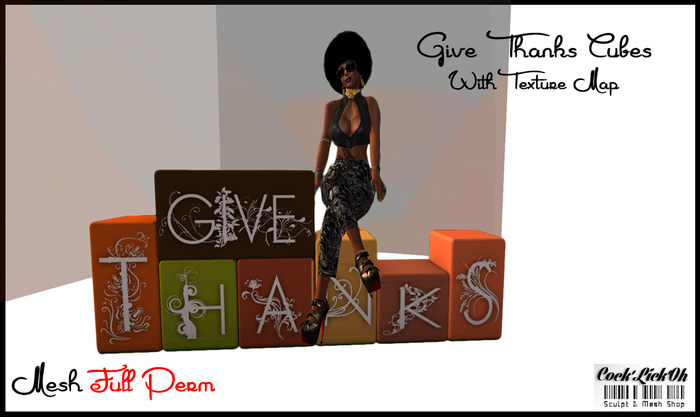 FULL PERM Give Thanks Decoration