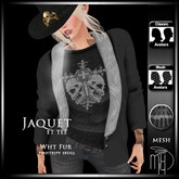 !MiH :Jaquet.ET.Tee.pin.skul.wht.Fur.V2
