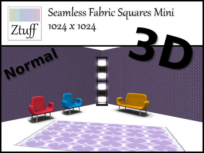 *Ztuff Seamless Fabric Squares Mini 1.05