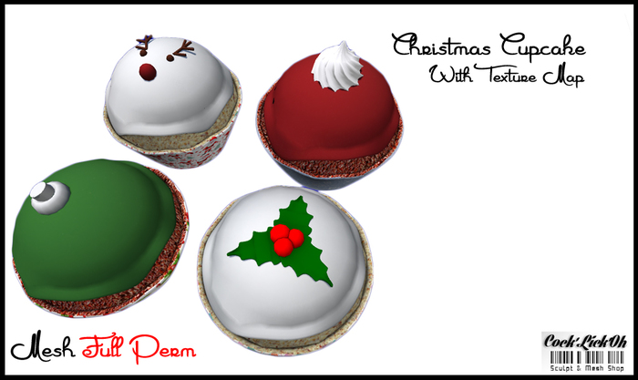 FULL PERM Christmas Cupcake
