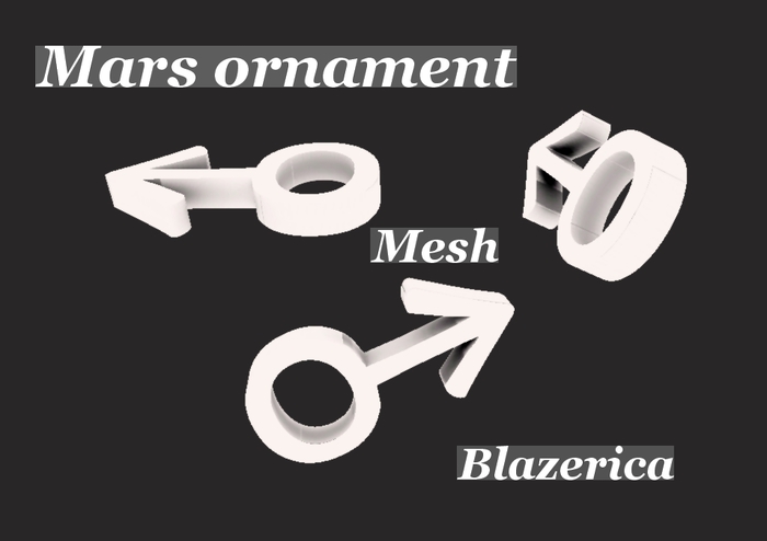 *Blazerica* mars ornament mesh