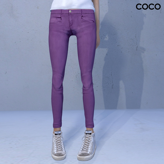 *COCO*_ColoredSkinnyJeans_Purple(TC4)