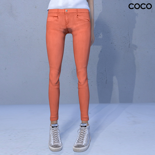 *COCO*_ColoredSkinnyJeans_Orange(TC4)