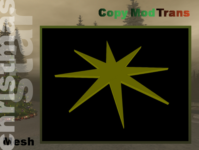 Christmas star - Mesh